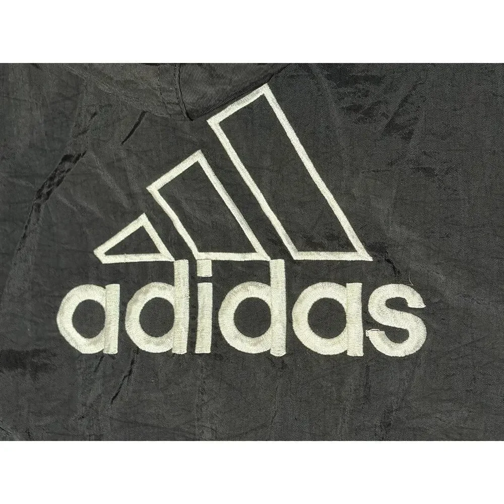 Adidas Vintage Insulated Branded Graphic Hoodie Jacket size Large